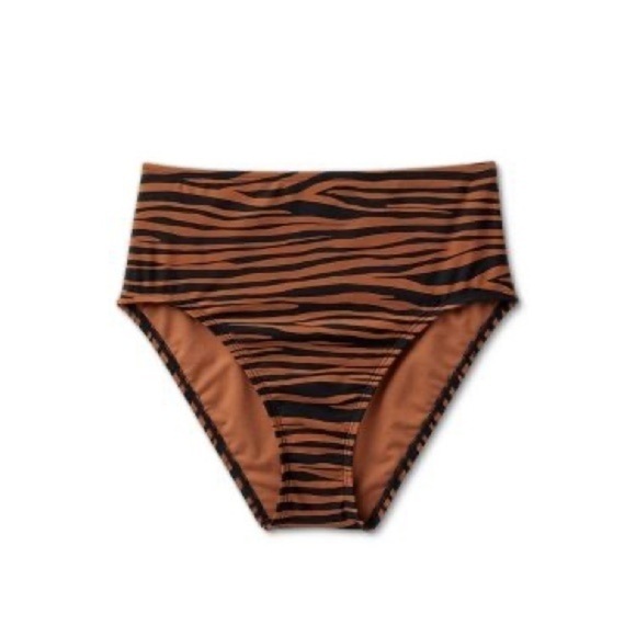 NWT High Waist Bikini Bottom Medium Coverage Kona Sol - Picture 1 of 12